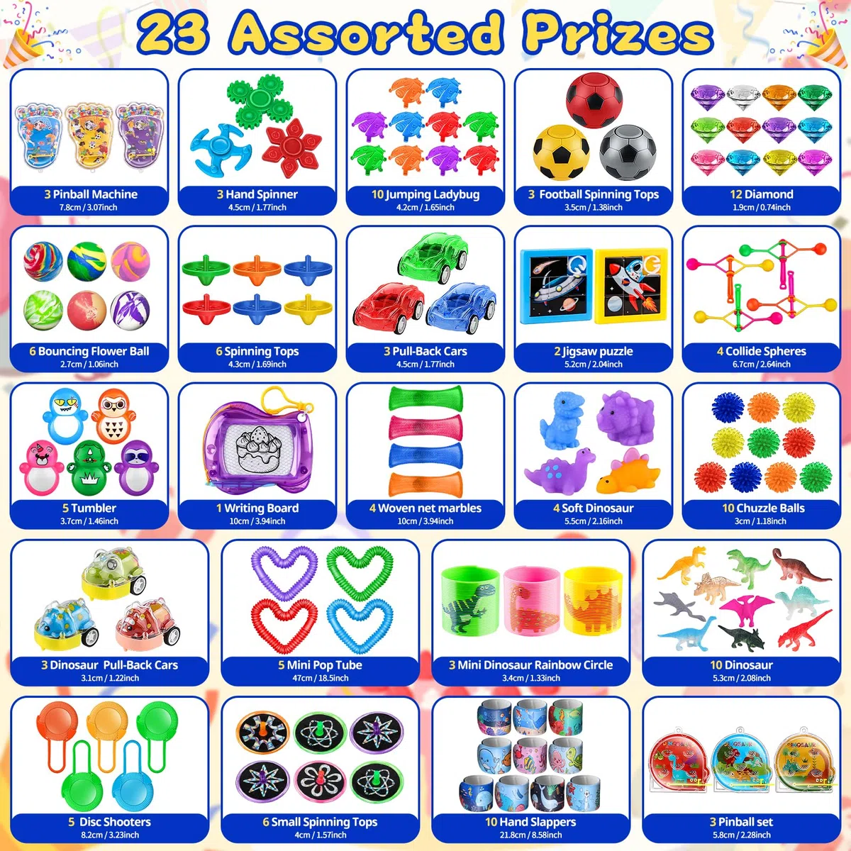 AmyBenton 120 Piezas relleno piñatas de cumpleaños infantil, Juguetes Piñata Brindes Aniversario Infantil Pack Regalos Bolsitas Cumpleaños Infantiles fiesta sorpresas para invitados Niños y Niñas