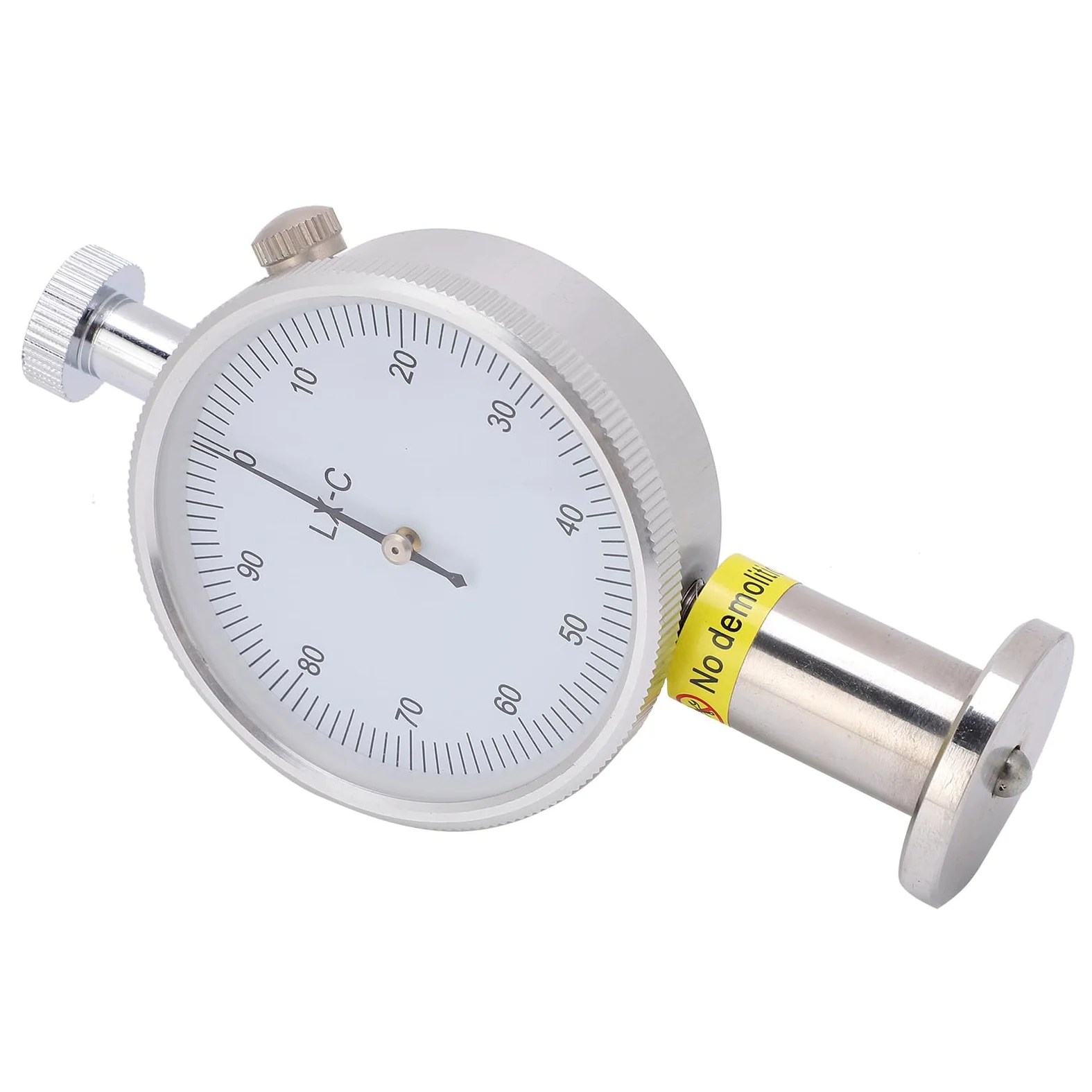LX - C - Probador de dureza durómetro de 1 orilla, esclerómetro portátil con absorción de impactos de alambre de aceite de latón, medidor de medición para caucho, plástico, cera,