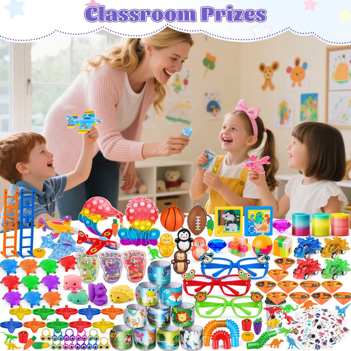 AmyBenton 139 Piezas Relleno Piñata Cumpleaños Infantil, Juguetes de Fiesta a Granel, Rellenar Bolsas de Fiesta Regalos, Favores de Fiesta, Pack Regalos Cumpleaños niños, Sorpresas para Niños Niñas