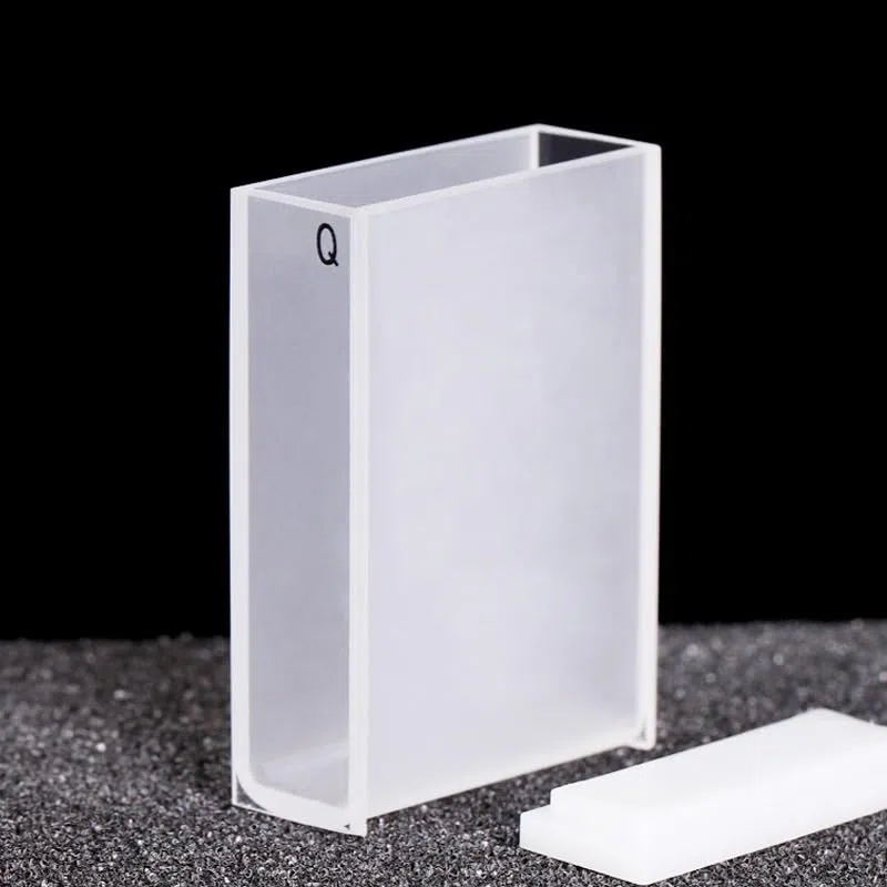 Cubeta de cuarzo de 10,5 ml con tapa, longitud de recorrido de 30 mm for espectrofotómetro UV-Vis(FULLY FUTION)