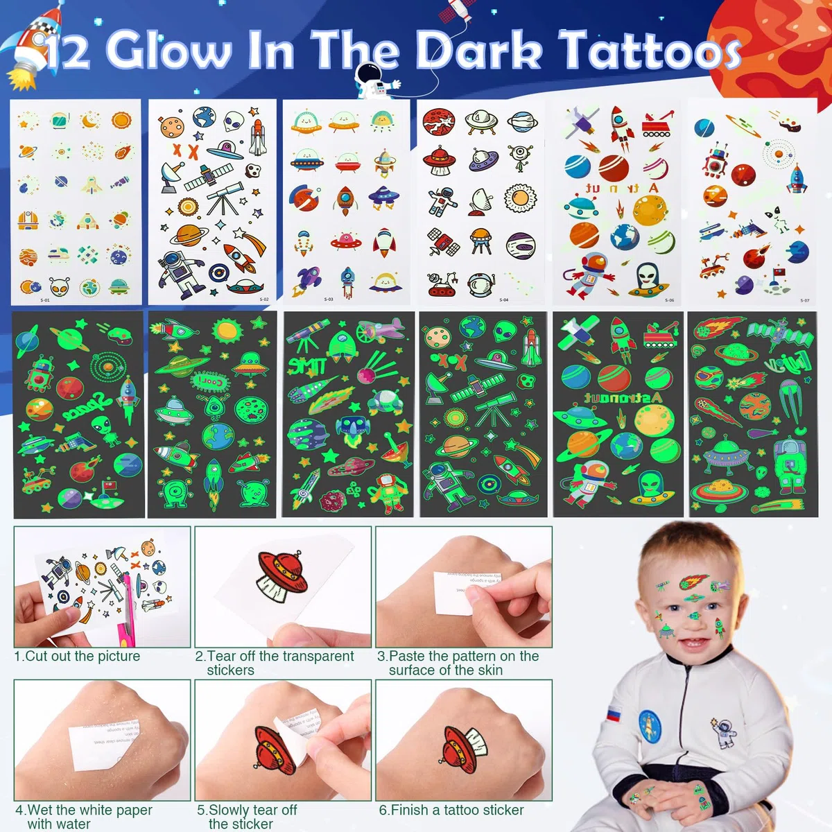 Tacobear 48 Piezas Piñata Cumpleaños Infantil Espacio Mochila Cuerdas Bolsa de Cuerdas Llaveros Tatuajes Pulseras de Silicona Regalos Cumpleaños Niños Colegio Artículos de Fiesta Espacial