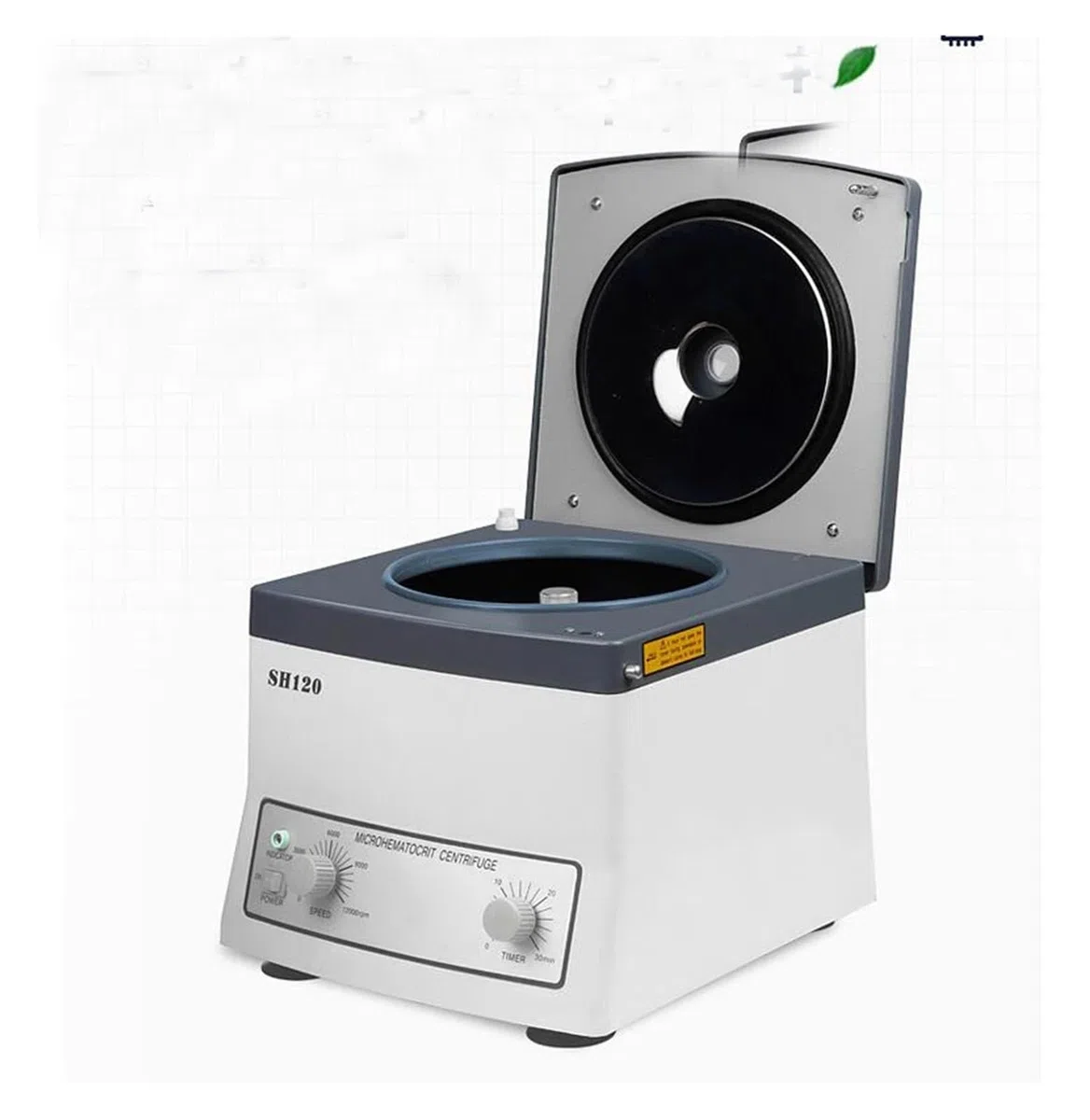 Centrífuga Capilar SH120 For Microhematocrito, For Laboratorio Escolar, Sangre, PRP, 15300 X G, Con 24 Tubos