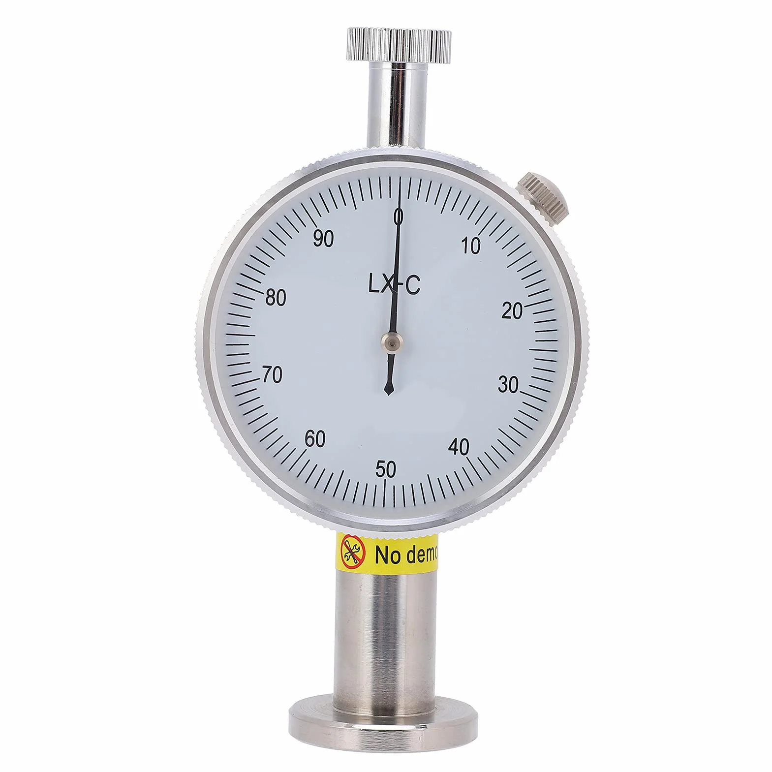 LX - C - Probador de dureza durómetro de 1 orilla, esclerómetro portátil con absorción de impactos de alambre de aceite de latón, medidor de medición para caucho, plástico, cera,