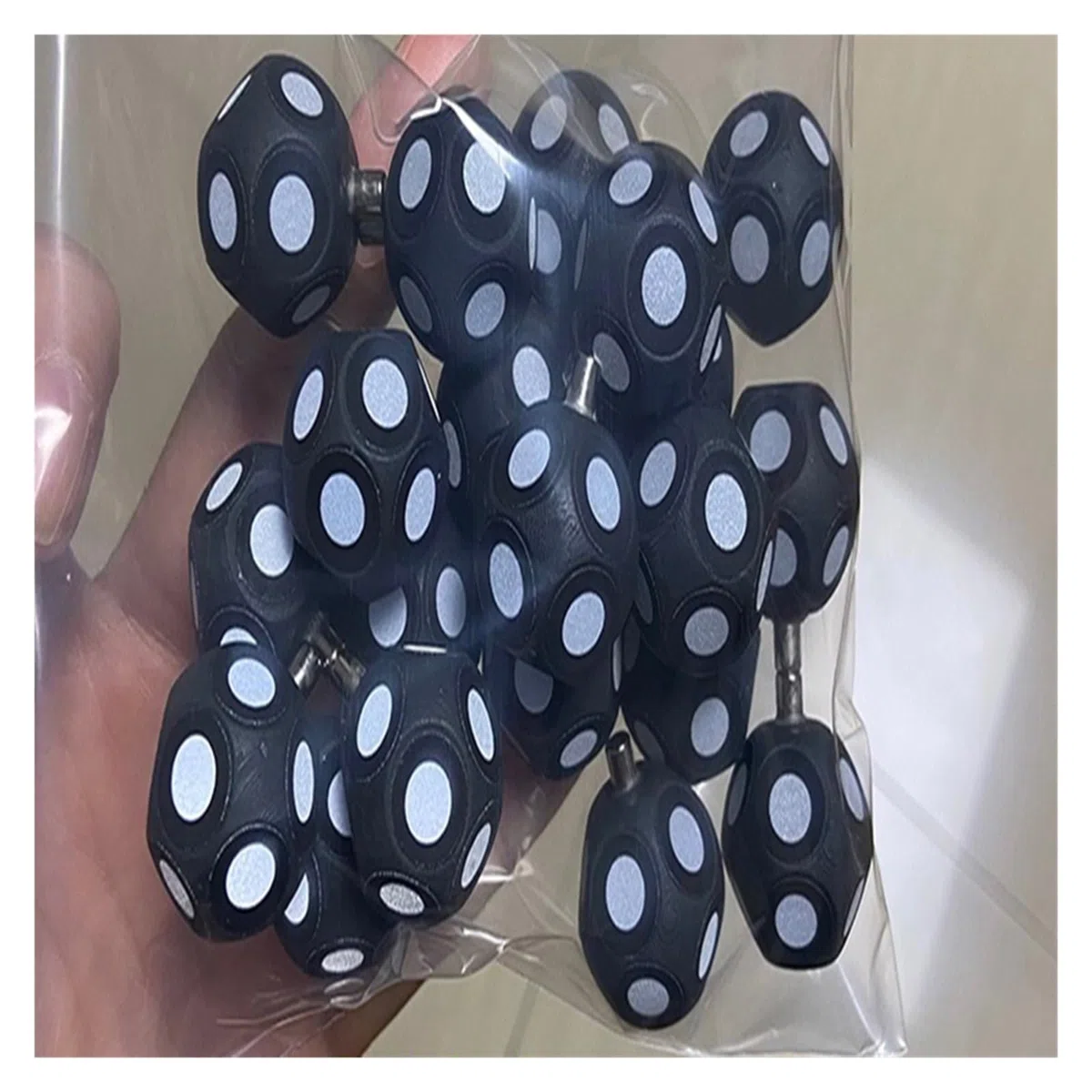10 puntos de escáner láser 3D de mano, escaneo 3D de alta gama, cuerpo esférico magnético de alta reflexión, fácil de pegar y fácil de quitar Escaneo de alta precisión