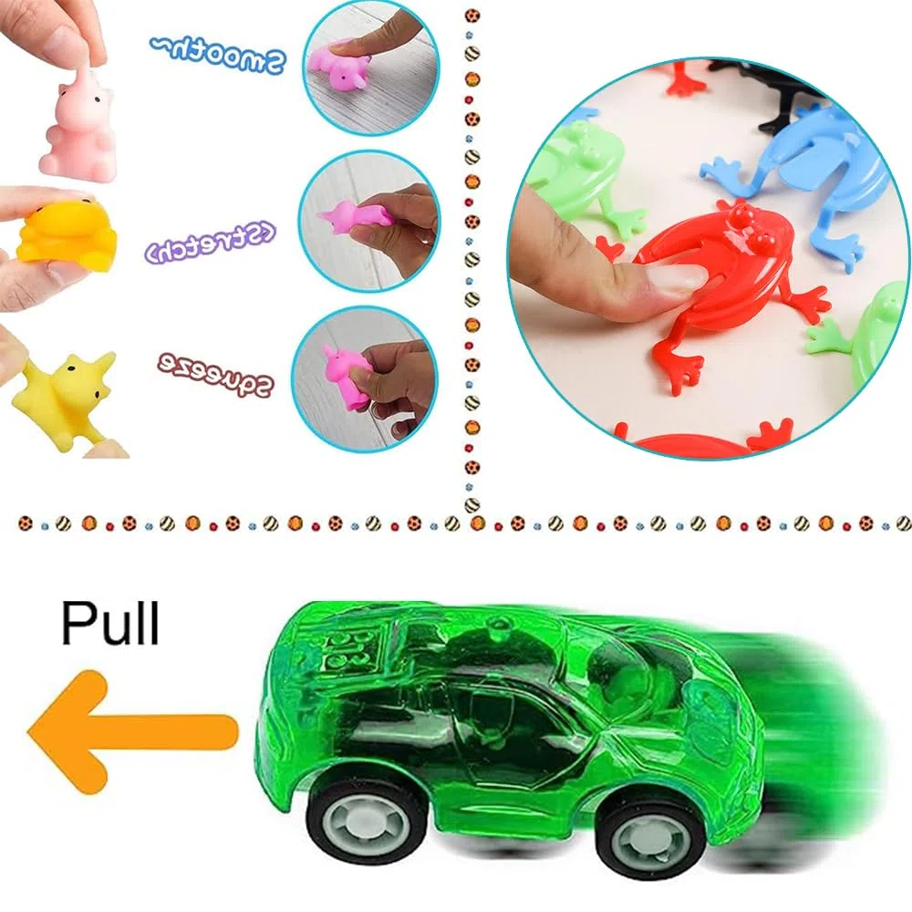122 Piezas Juguetes de Fiesta a Granel, Relleno Piñata Cumpleaños Infantil,Bolsas de Regalo de Fiestas Partido Regalos con Dinosaurio Tatuajes Niños,Regalo Juguetes Rellenar Bolsas de Fiesta a Granel