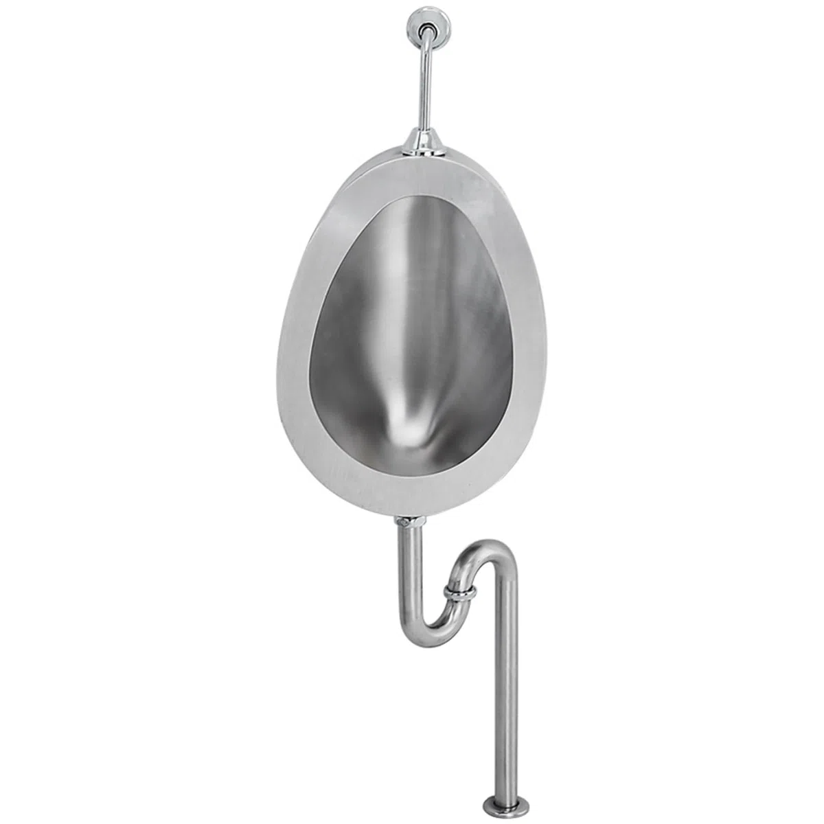 Urinario automático montado en la pared, acero inoxidable 304, sistema de descarga higiénica para baños públicos, hogares, hoteles y escuelas, fácil instalación, diseño moderno, duradero y ahorra