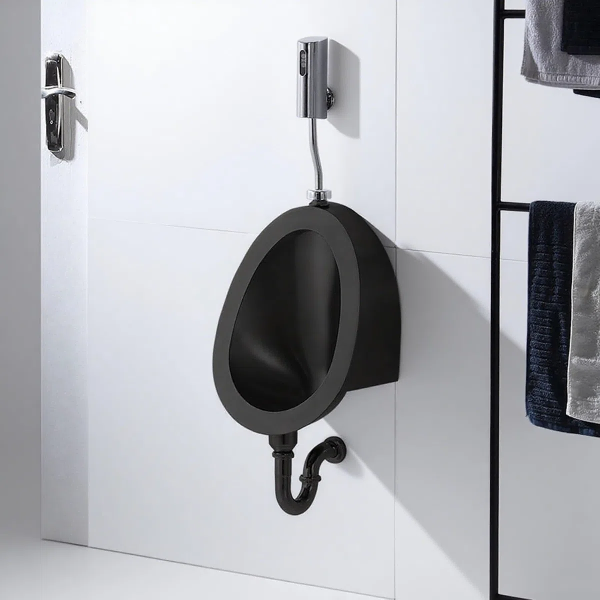 Urinario de pared de acero inoxidable para hombres, sensor inteligente, inodoro público para uso comercial y doméstico en baños, bares, hoteles, karaokes y prisiones