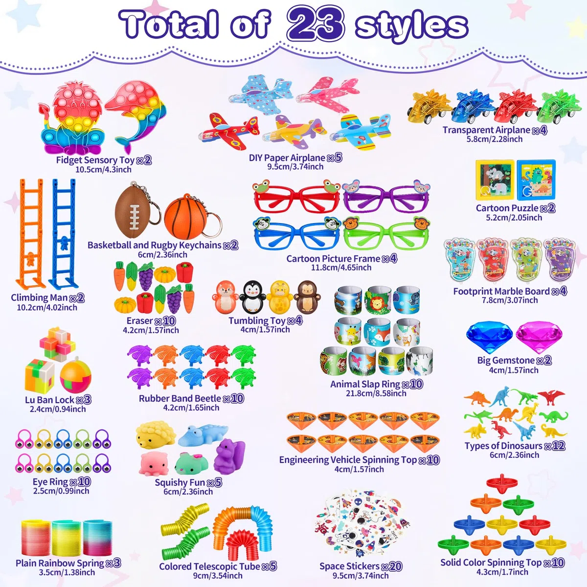 AmyBenton 139 Piezas Relleno Piñata Cumpleaños Infantil, Juguetes de Fiesta a Granel, Rellenar Bolsas de Fiesta Regalos, Favores de Fiesta, Pack Regalos Cumpleaños niños, Sorpresas para Niños Niñas