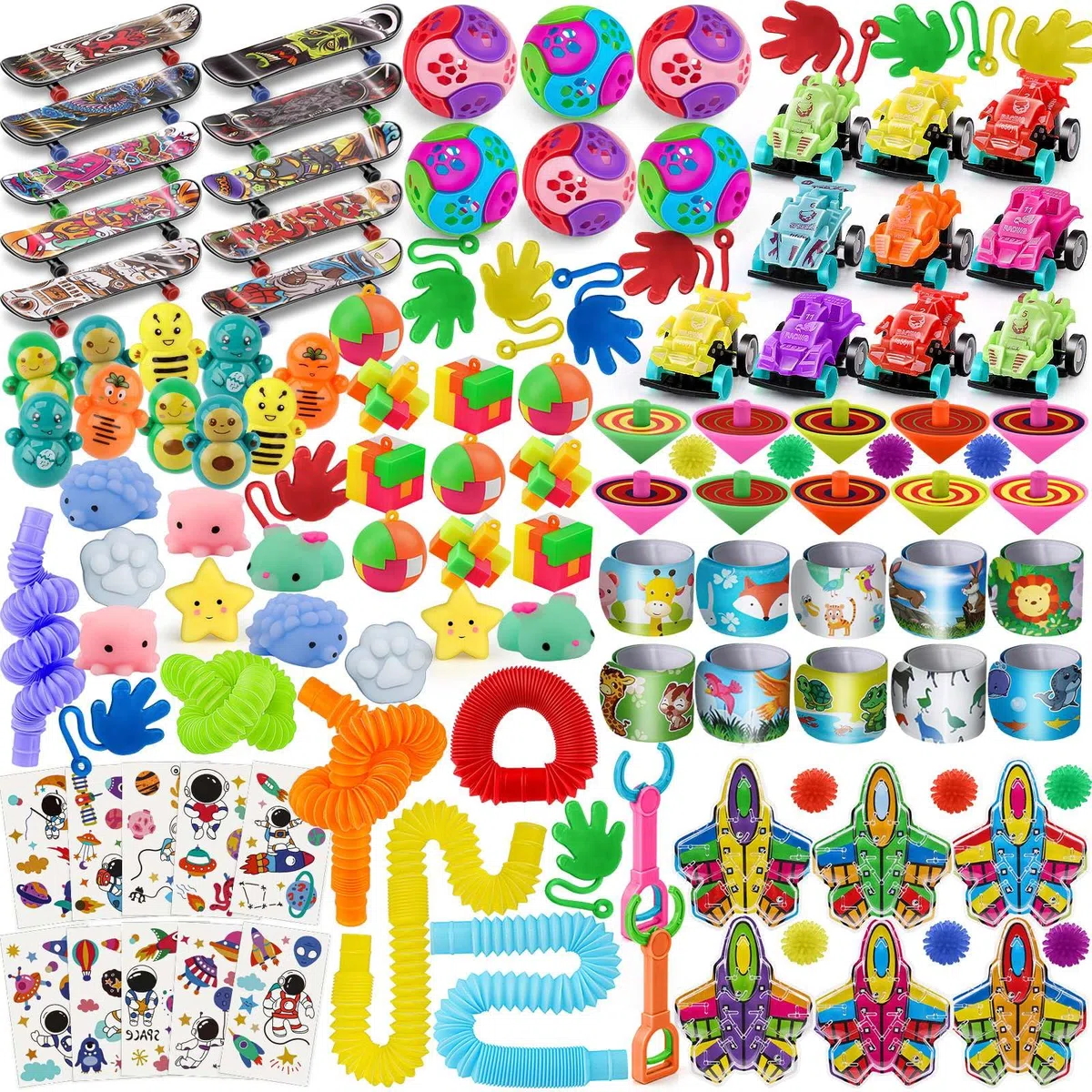 nicknack Relleno Piñata Infantil, 120 Piezas Juguetes de Fiesta a Granel, Party Favores Juguetes para Niñas Niños, Relleno Piñata Cumpleaños Infantil