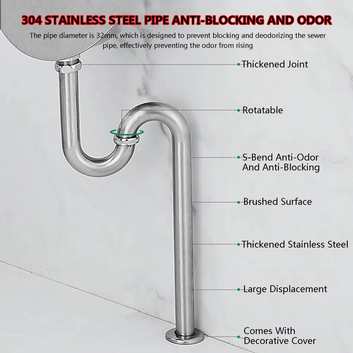 Urinario automático montado en la pared, acero inoxidable 304, sistema de descarga higiénica para baños públicos, hogares, hoteles y escuelas, fácil instalación, diseño moderno, duradero y ahorra