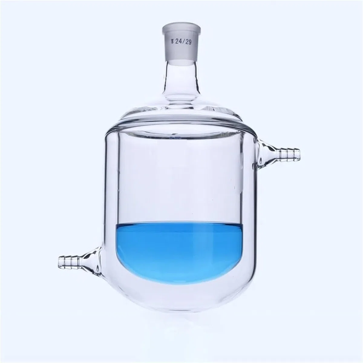 Botella de reacción boca única vidrio con alto contenido borosilicato