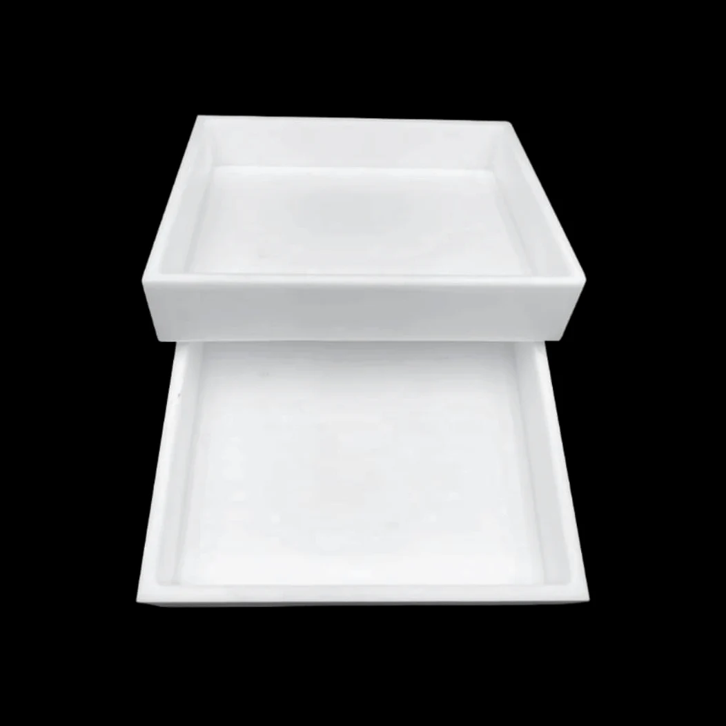 Placa cuadrada de PTFE, de evaporación de 15 mm de profundidad, 1 pieza(110x110x15mm)