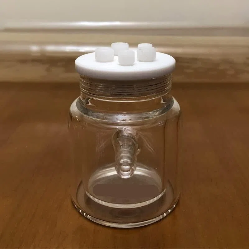 Dispositivo de laboratorio de cubierta de PTFE, reactor de células electrolíticas selladas con baño de agua de doble capa, 30-1000ml(200ml)
