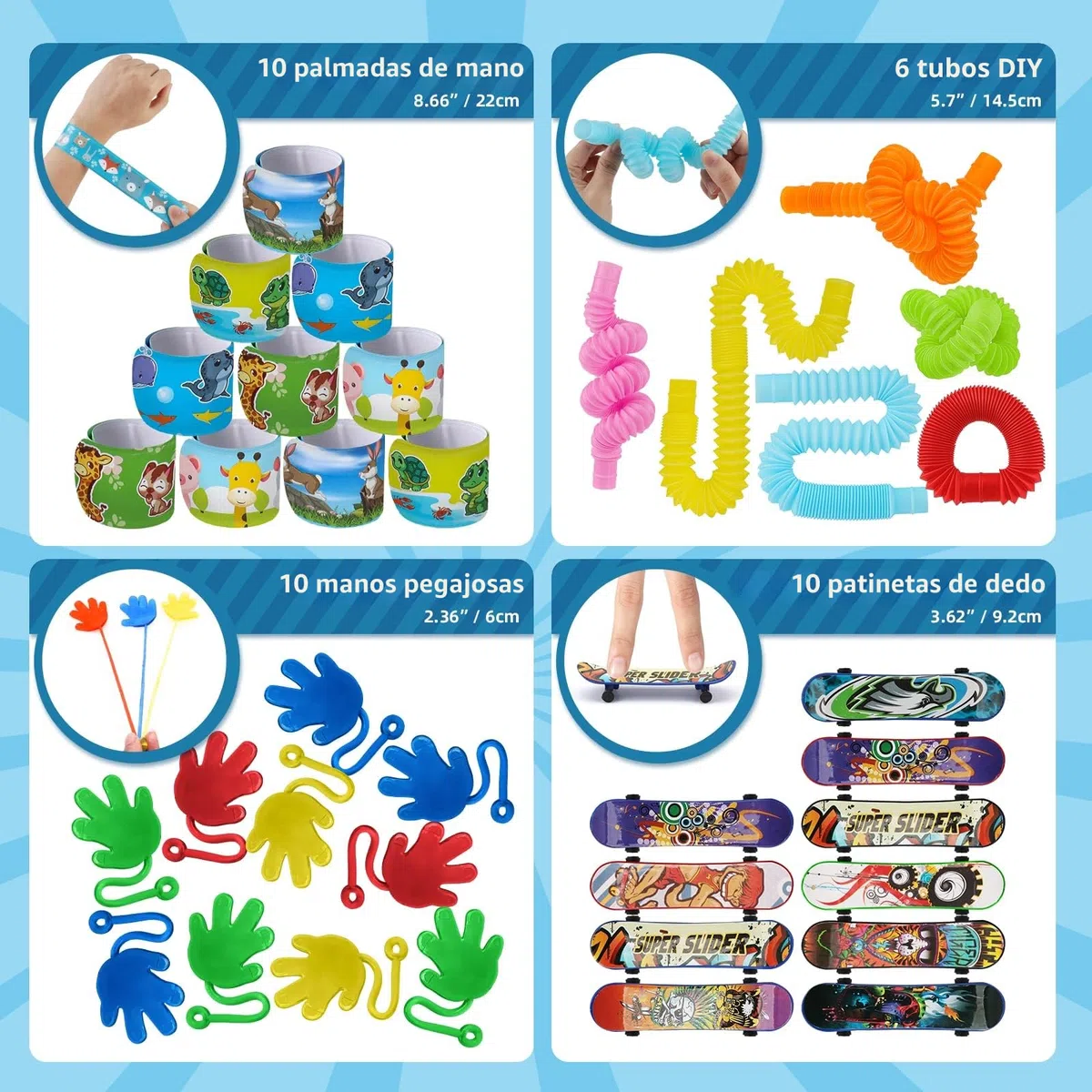 nicknack Relleno Piñata Infantil, 120 Piezas Juguetes de Fiesta a Granel, Party Favores Juguetes para Niñas Niños, Relleno Piñata Cumpleaños Infantil