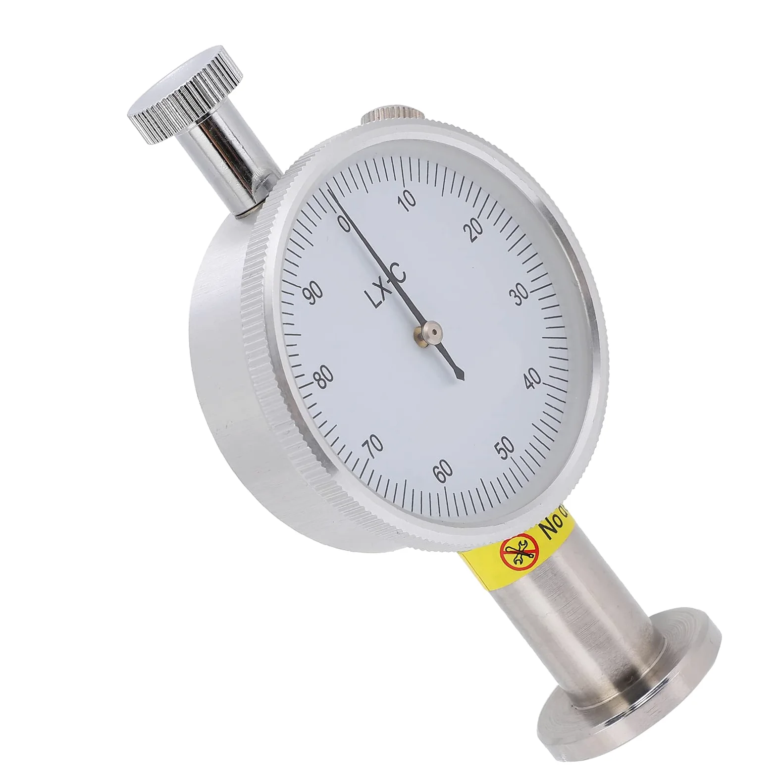 LX - C - Probador de dureza durómetro de 1 orilla, esclerómetro portátil con absorción de impactos de alambre de aceite de latón, medidor de medición para caucho, plástico, cera,