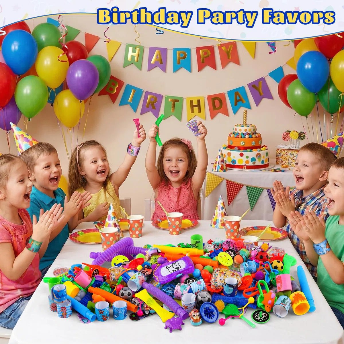 AmyBenton 120 Piezas relleno piñatas de cumpleaños infantil, Juguetes Piñata Brindes Aniversario Infantil Pack Regalos Bolsitas Cumpleaños Infantiles fiesta sorpresas para invitados Niños y Niñas