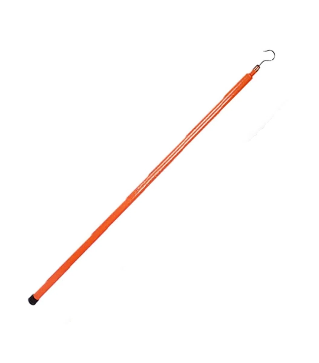 Poste de medición de altura telescópico portátil: varilla de medición de distancia aislada for mediciones seguras y precisas(Orange,600cm)