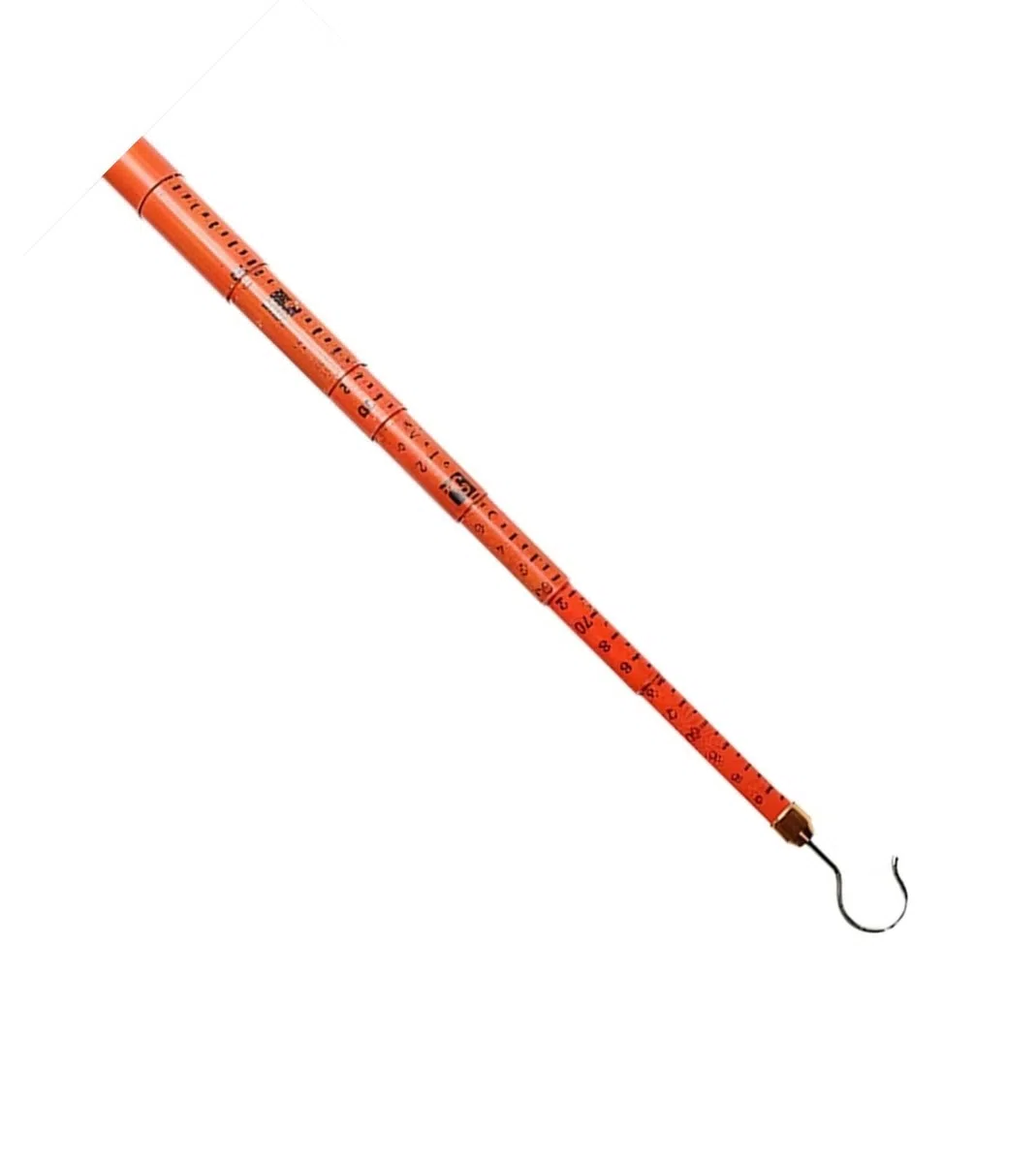 Varilla de medición de altura telescópica de resina aislada, varilla de medición eléctrica extensible portátil de 20 pies a 59 pies(Orange,600cm)