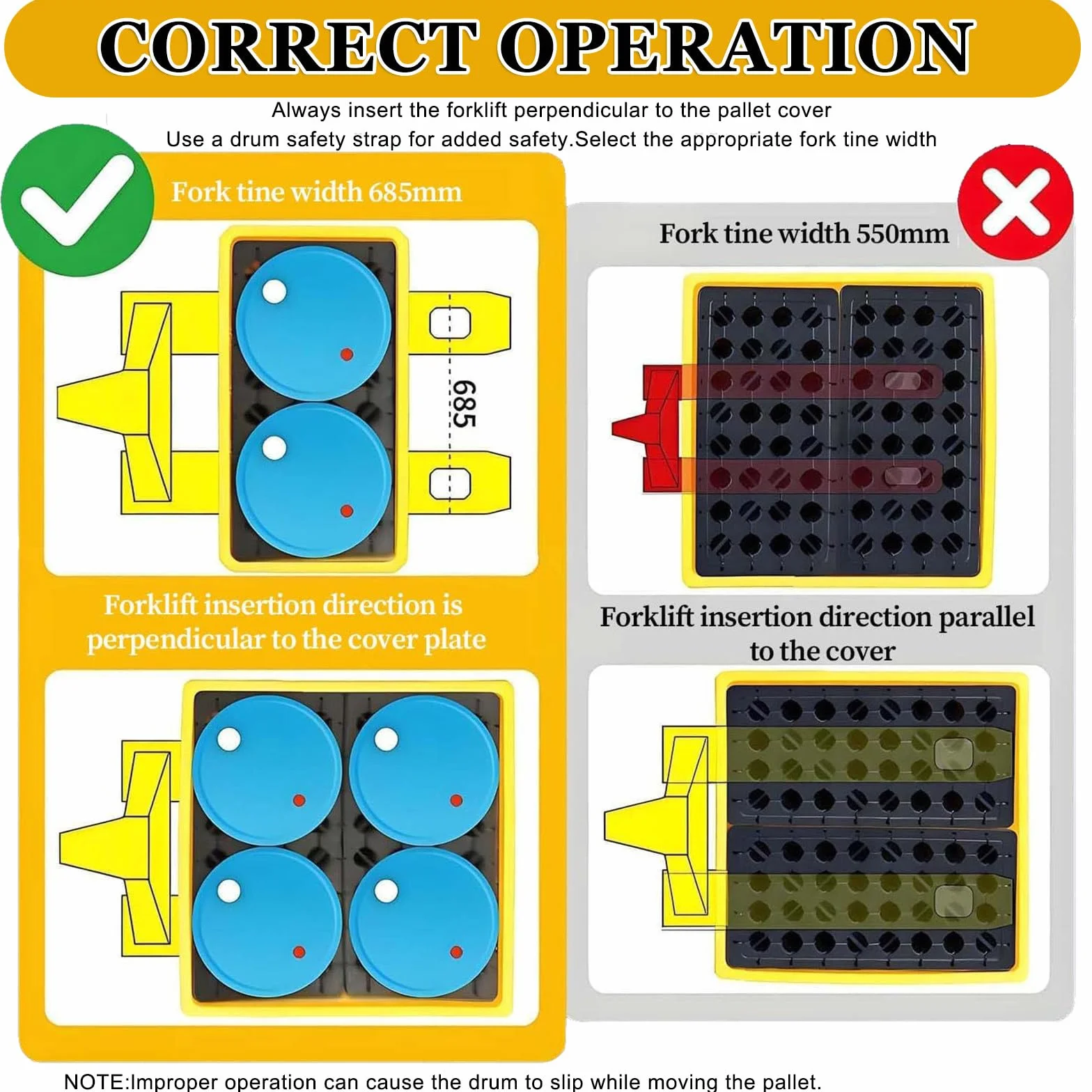 Heavy-Du - Bandeja modular de contención de aceite y líquidos, plataforma a prueba de fugas para evitar derrames y evitar derrames