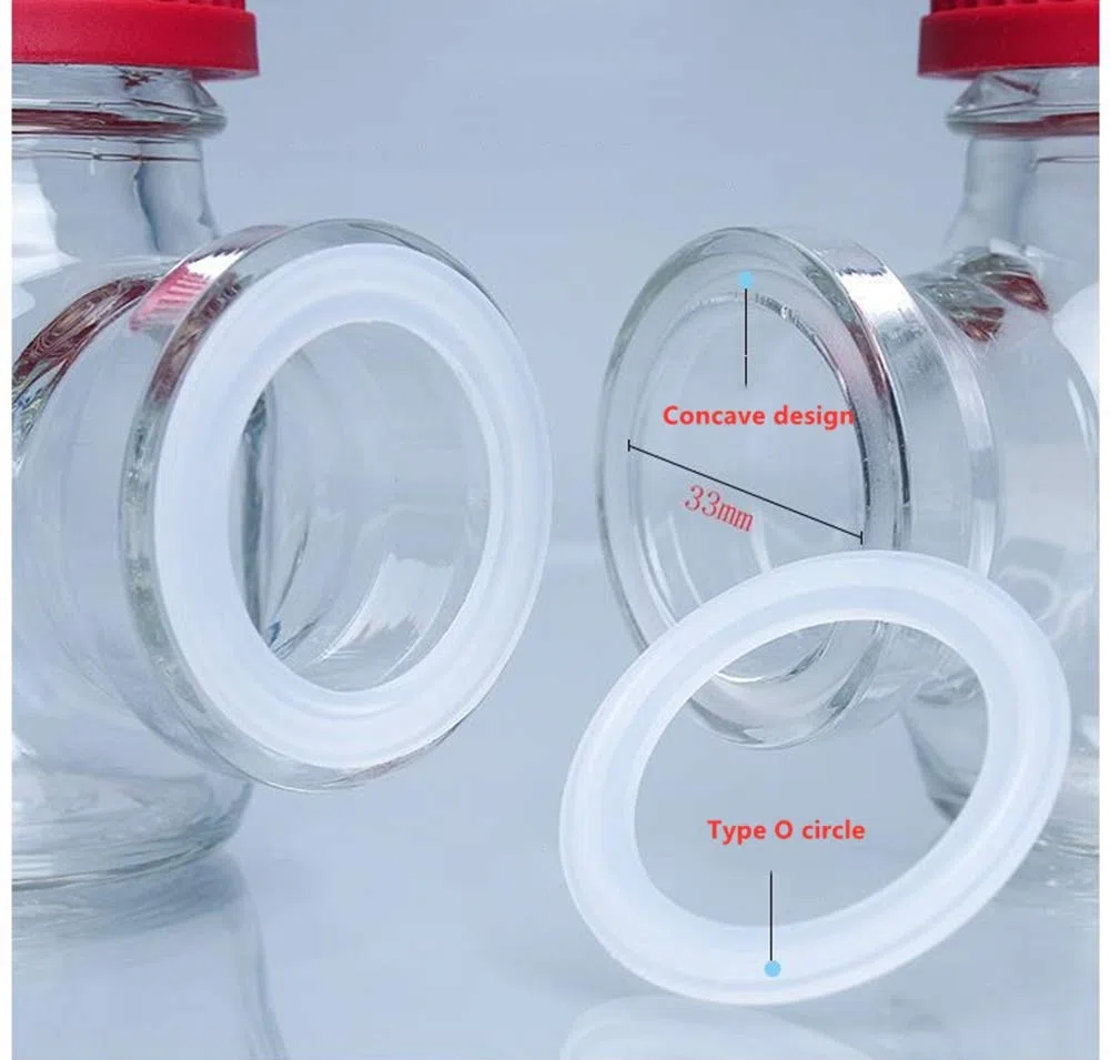 Unidad de celda de laboratorio MFC Reactor de 100 ml con tapa GL45 PBT for un trabajo de laboratorio preciso