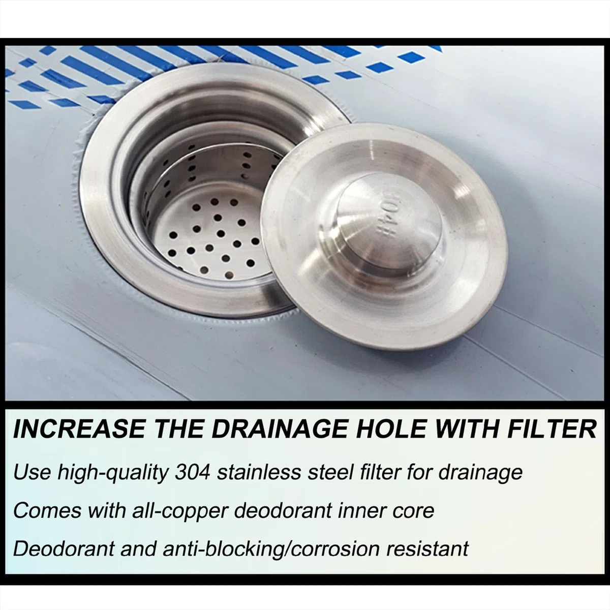 Urinario de pared de acero inoxidable con tubo de drenaje, ideal para escuelas, obras de construcción, lugares públicos