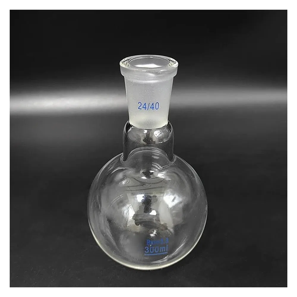 Equipos y suministros de laboratorio Matraz de fondo plano con boca estándar (capacidad 250 ml a 2000 ml) y matraz redondo una sola unión 24/40