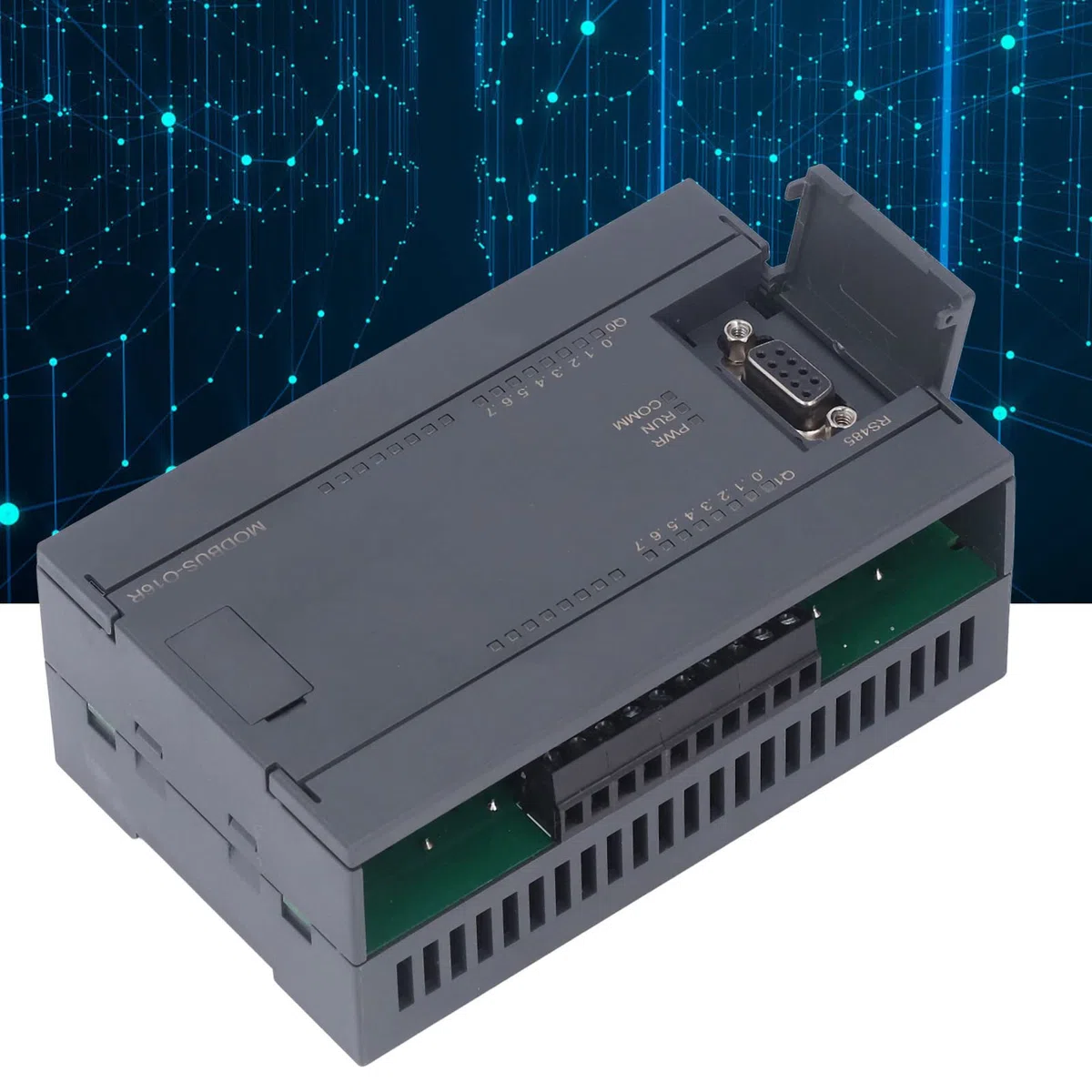 Controlador PLC Tablero de control lógico programable con salida digital de relé de 16 canales y comunicación RTU, incluye carcasa, módulo de adquisición de señal de equipo de