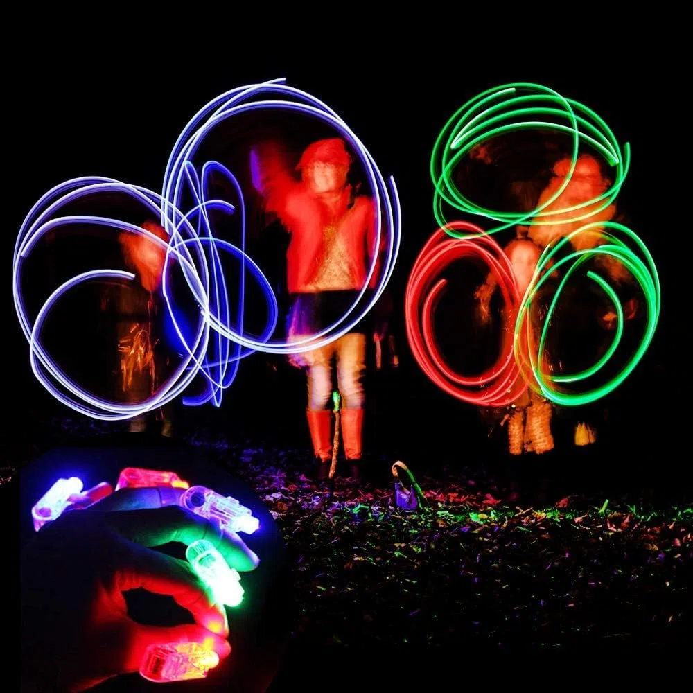 Piucrty Regalos Cumpleaños Niños Colegio Led Luces Dedos 40Pcs Juguetes Relleno Piñata para Invitados Infantil Anillo Brillante Regalitos Guarderia Mini Juegos Detalles Comunion Sorpresas Fiesta