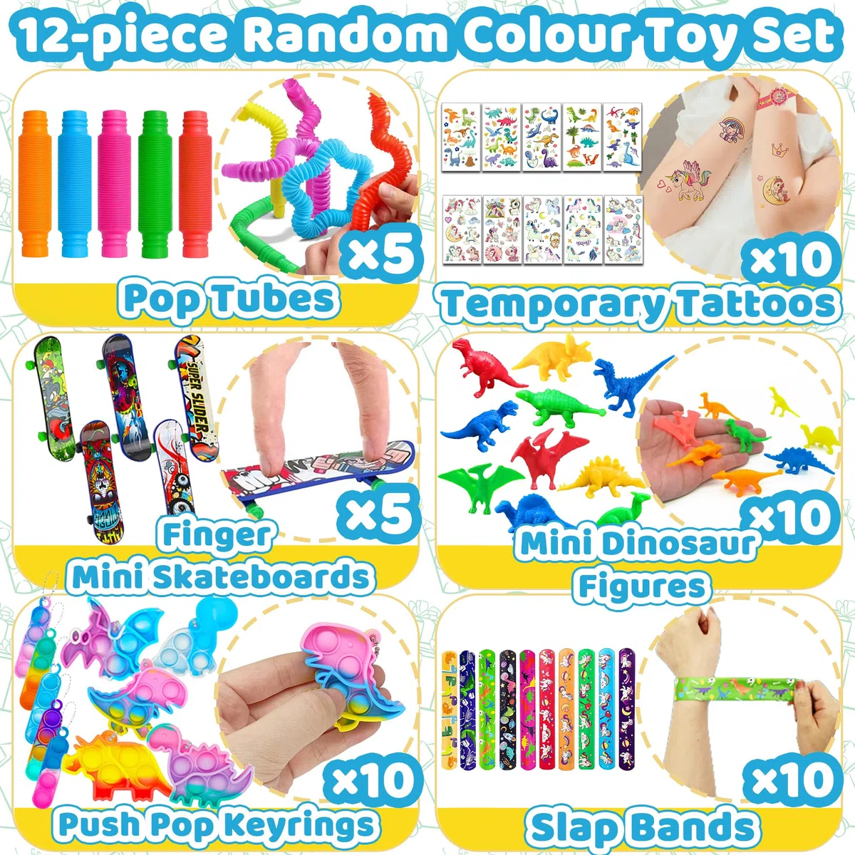 100 Piezas Juguetes de Fiesta, Kit de Juguete Sensoriales Antiestrés, Rellenar Bolsas de Fiesta, Juguete para Piñata Cumpleaños, Regalos de Juegos de Pascua Fiesta Carnavales para Niño Niña