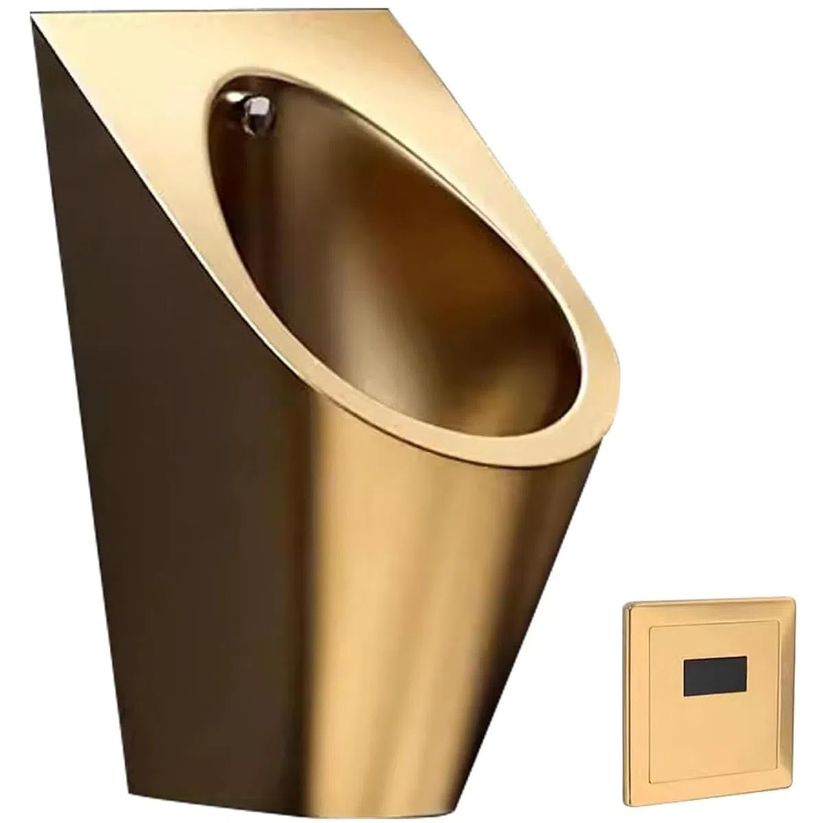 Orinal Smart Men de pared, urinario de acero inoxidable de alta eficiencia con sensor automático de válvula de descarga para centro comercial, hotel, inodoro público