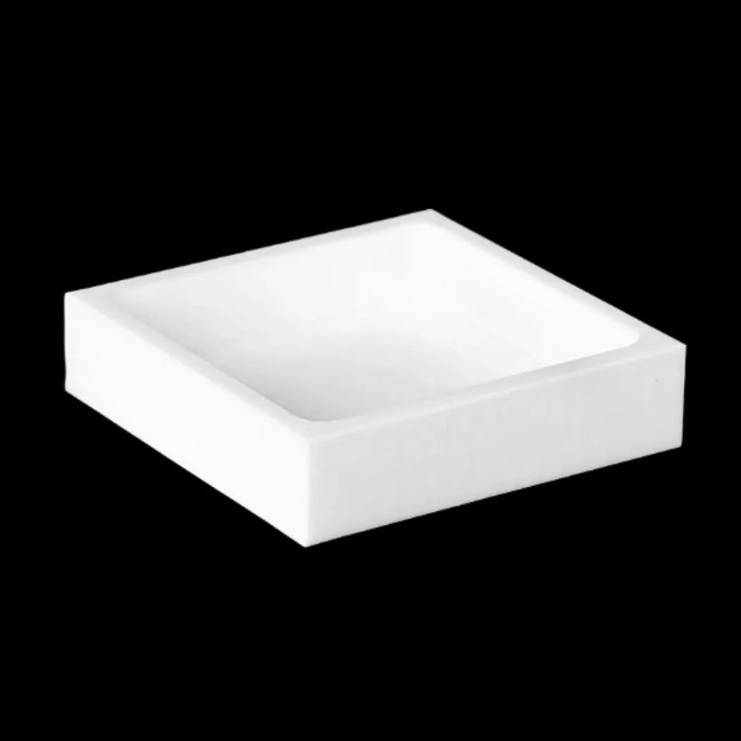 Placa cuadrada de PTFE, de evaporación de 15 mm de profundidad, 1 pieza(110x110x15mm)
