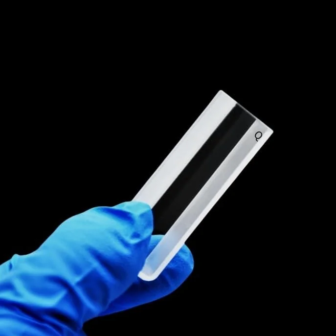 Cubeta de cuarzo de 10 mm, 3,5 ml, paquete de 2, transparente de doble cara, celdas de espectrofotómetro de 190-2500 nm