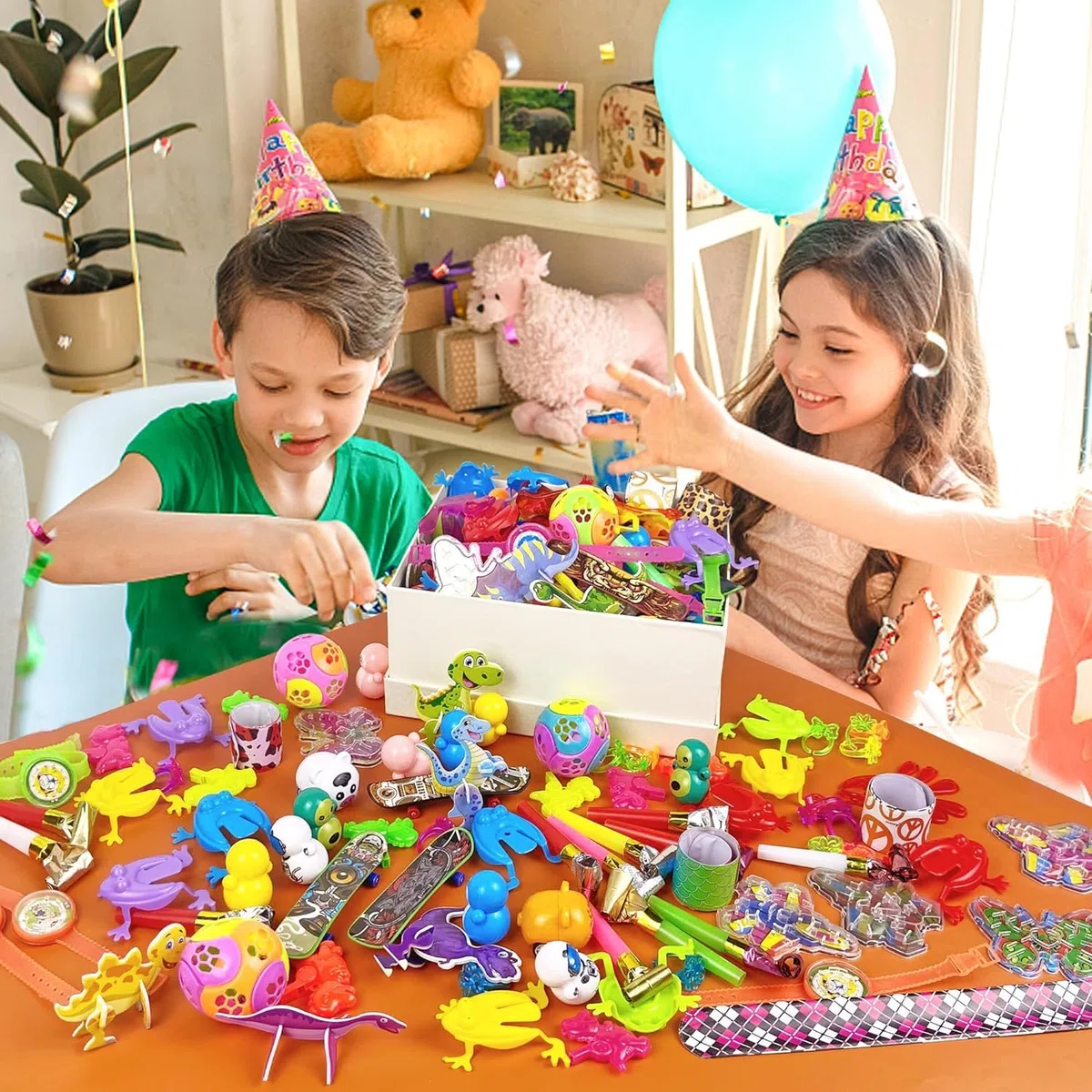 122 Piezas Juguetes de Fiesta a Granel, Relleno Piñata Cumpleaños Infantil,Bolsas de Regalo de Fiestas Partido Regalos con Dinosaurio Tatuajes Niños,Regalo Juguetes Rellenar Bolsas de Fiesta a Granel